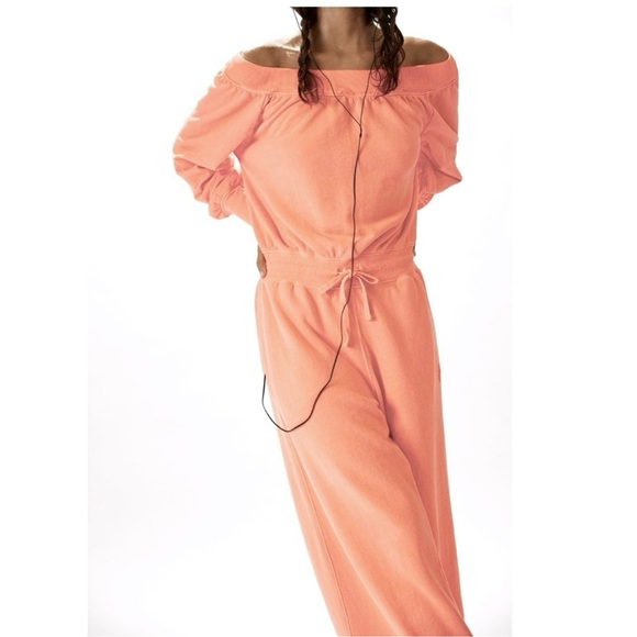 NEW Free People Movement One To Beat Onesie in Pastel Peach - Picture 10 of 13